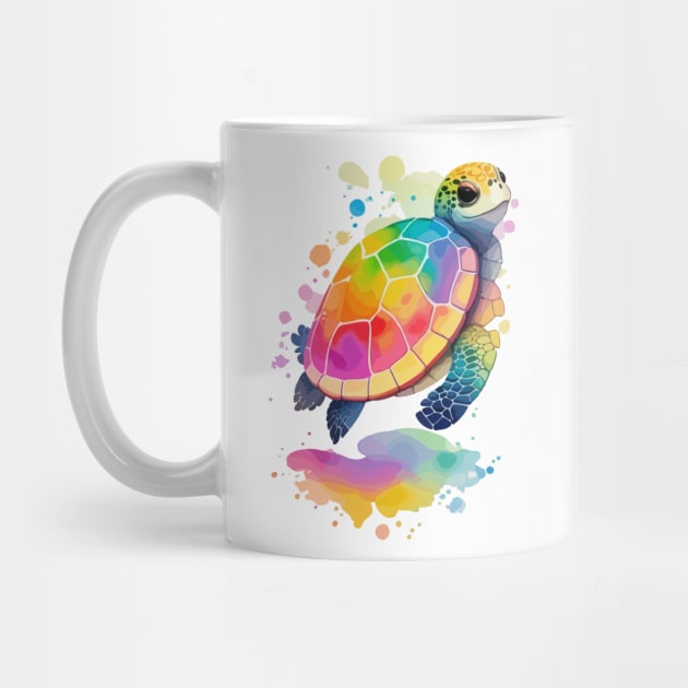 Turtle - Colorful Animals by MIST3R